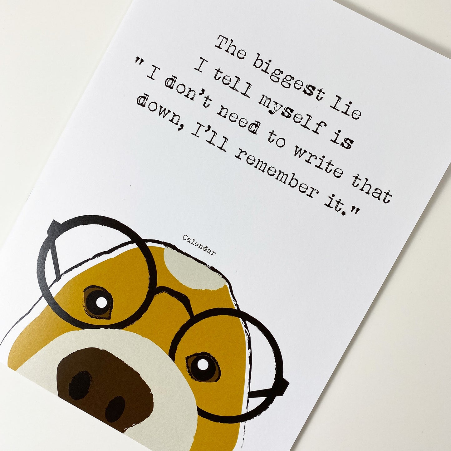 Smart Dog’s Reminder Monthly Calendar
