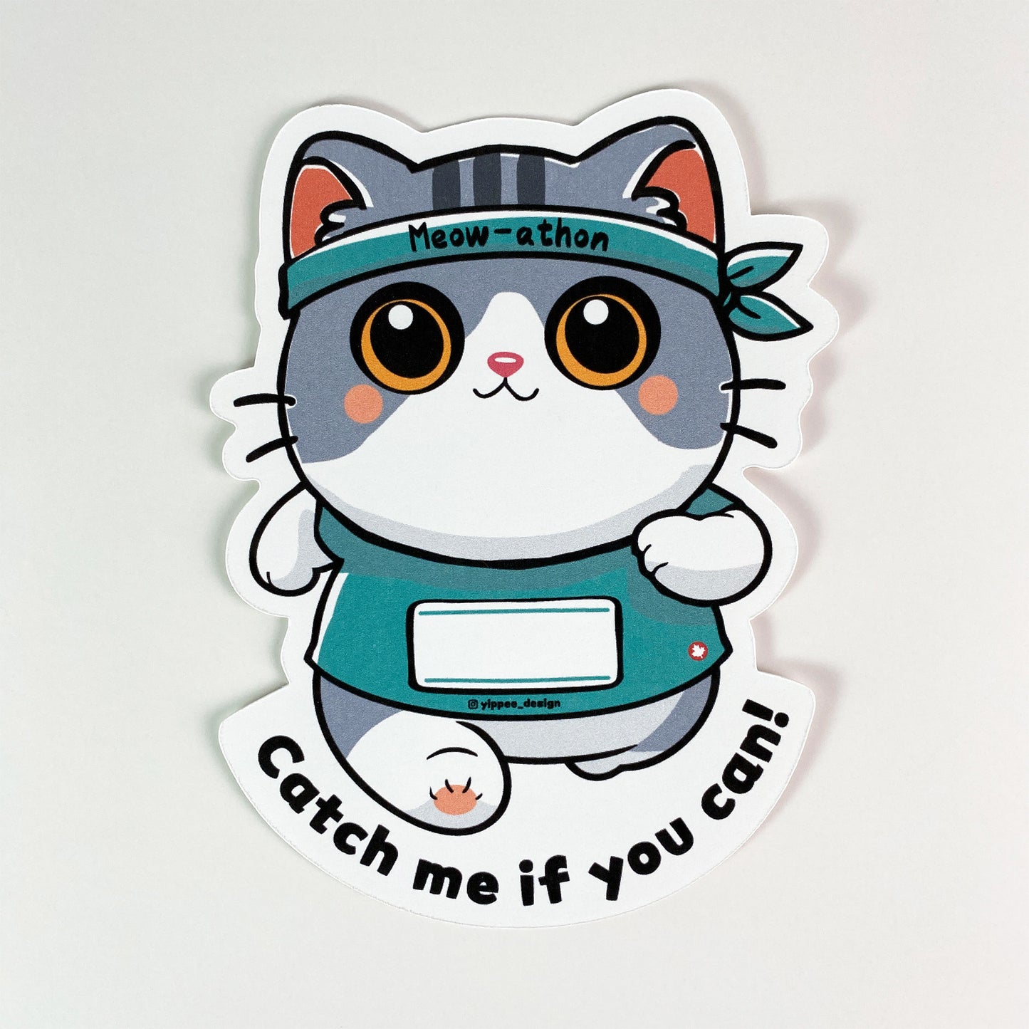 Meow-athon – Personalized Postcard
