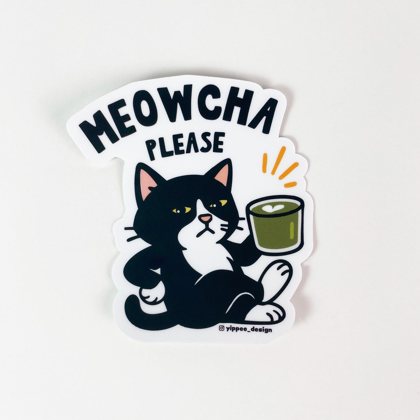 Meowcha Please – Sticker