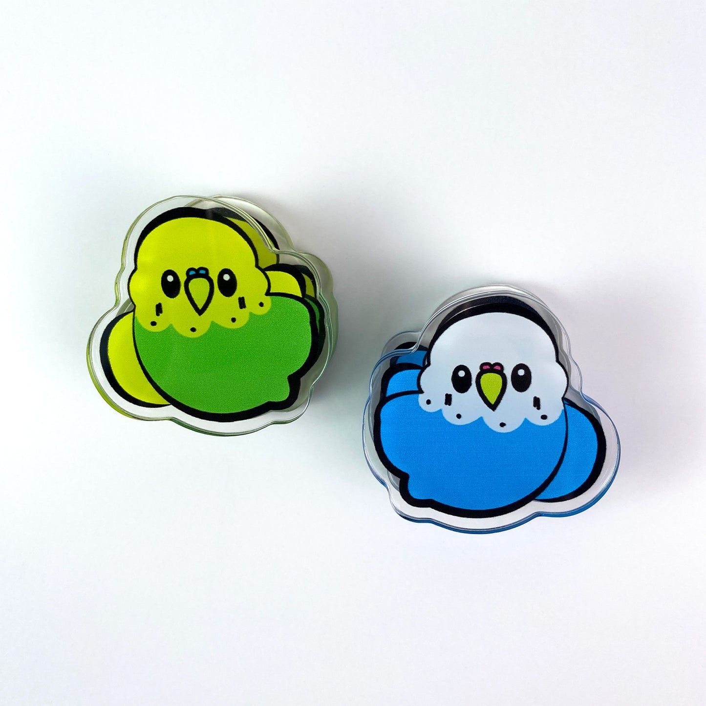 Budgerigar Acrylic Clips
