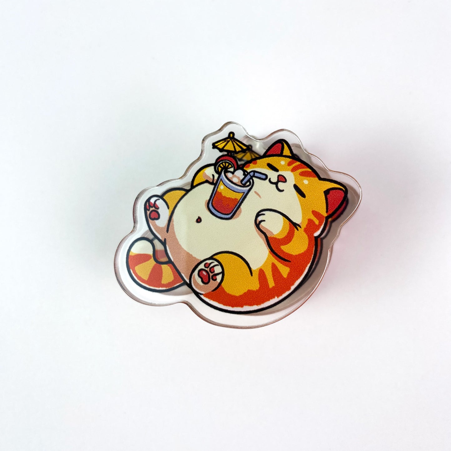 Chill Cat Acrylic Clips