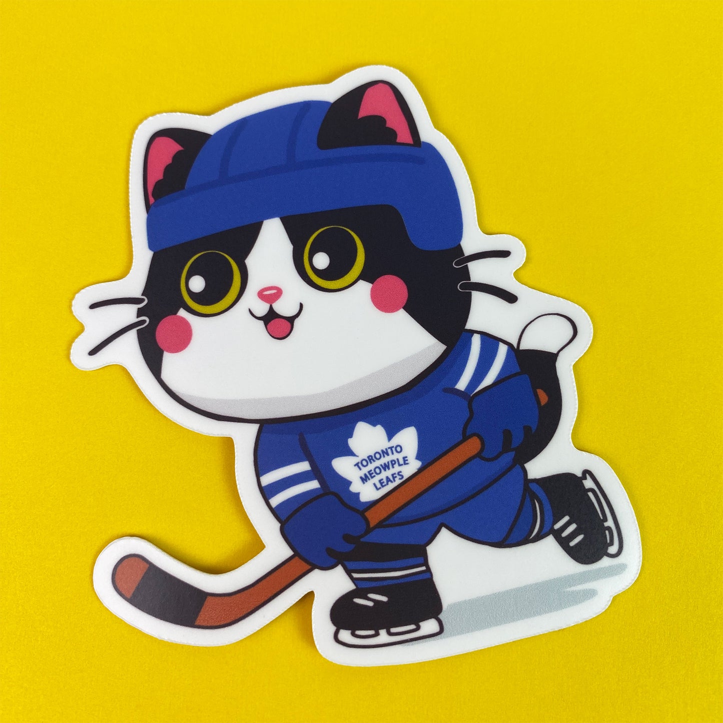 Toronto Meowple Leafs – Hockey Cat Sticker
