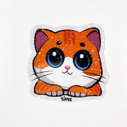 Big-Eyed Purrfection Sticker