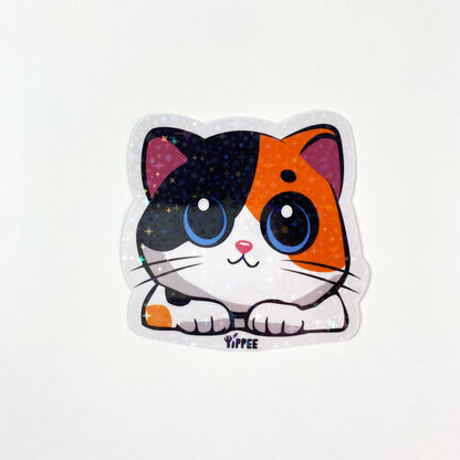 Big-Eyed Purrfection Sticker