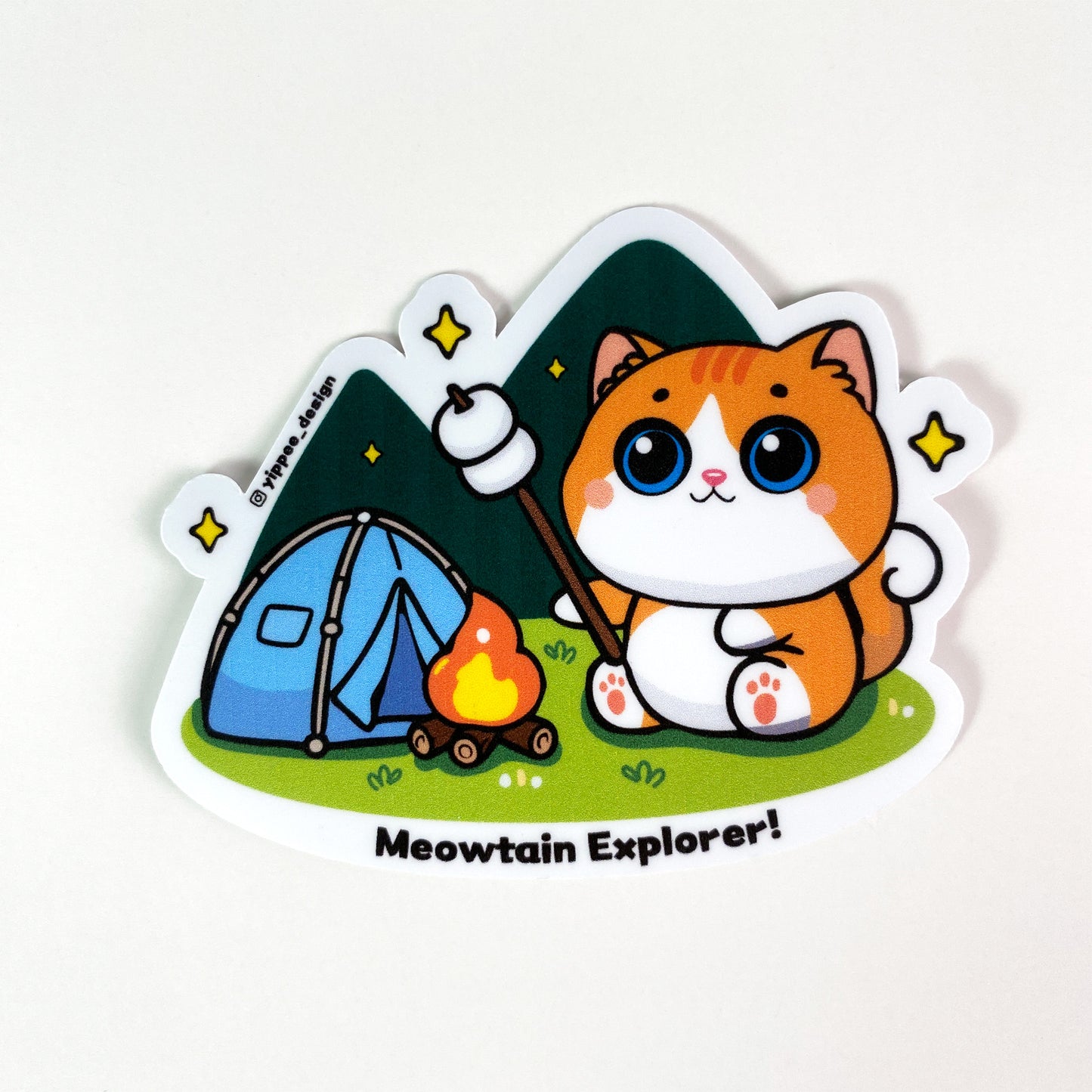 Meowtain Explorer Sticker