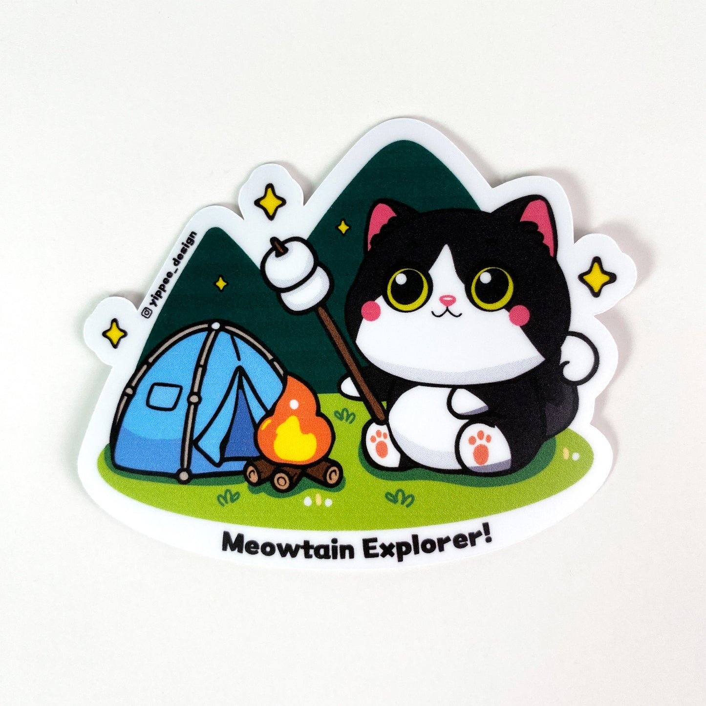 Meowtain Explorer Sticker