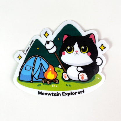 Meowtain Explorer Sticker