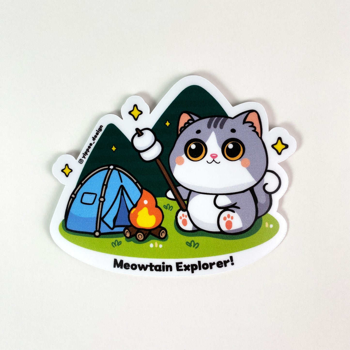 Meowtain Explorer Sticker