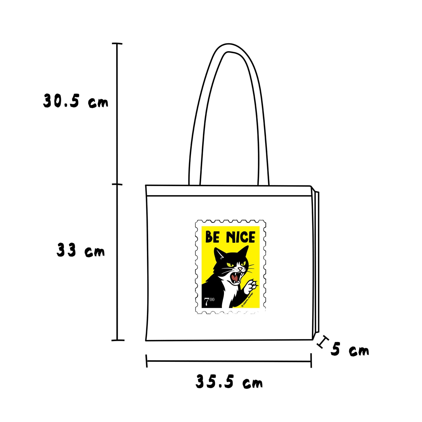 Be Nice Tote Bags, Tote-Ally Handy