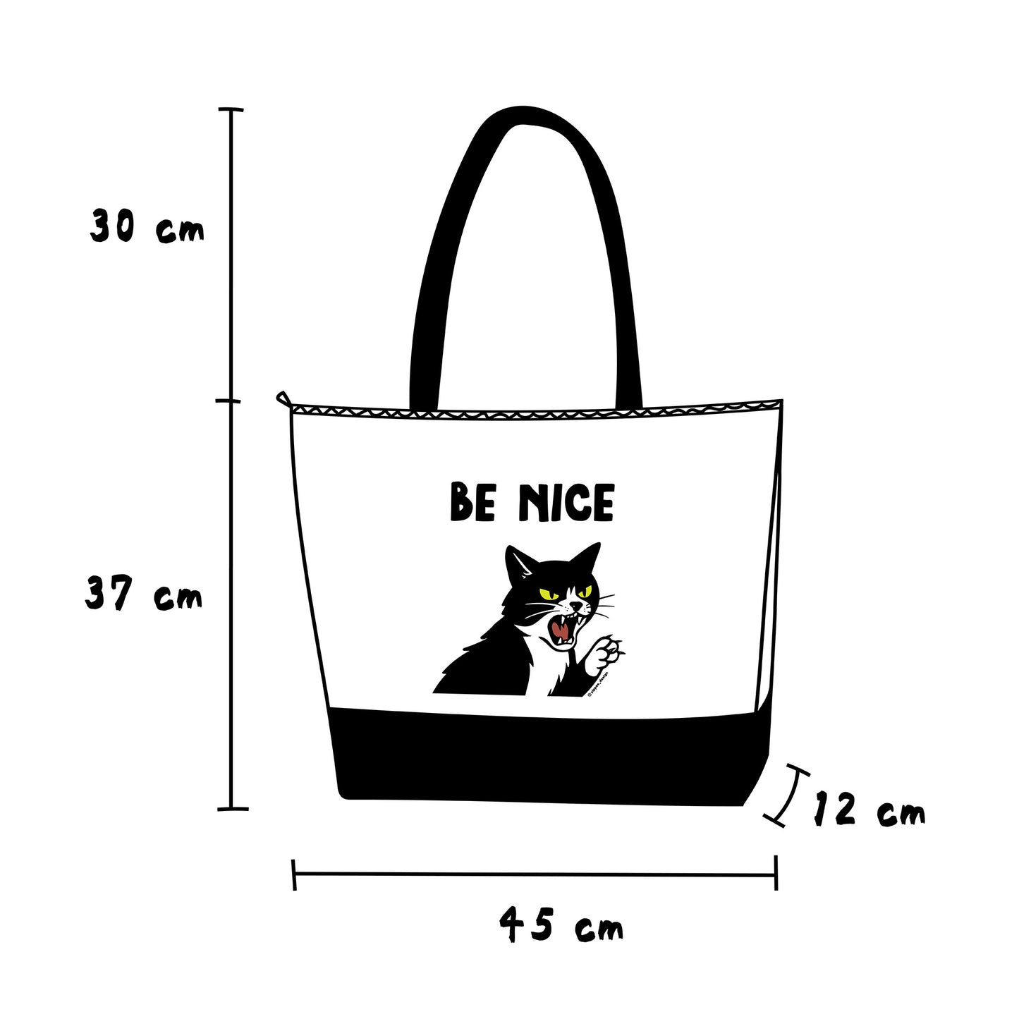 Be Nice Tote Bags, Tote-Ally Prepared
