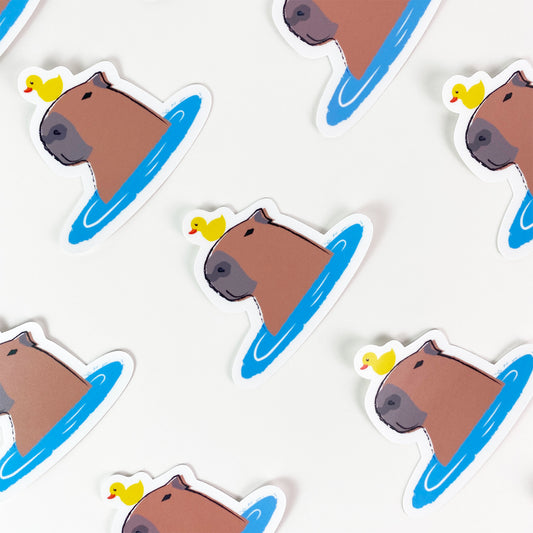 Capybara Spa Day – Sticker