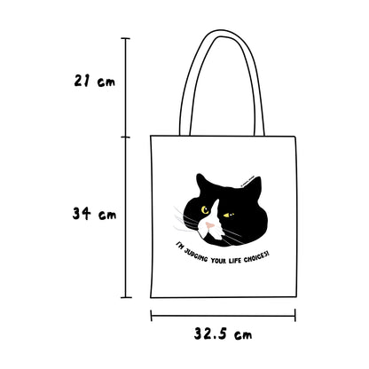 I'm Judging Your Life Choices! Tote Bags