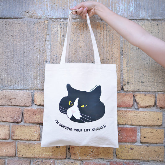 I'm Judging Your Life Choices! Tote Bags