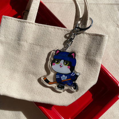 Toronto Meowple Leafs Keychain