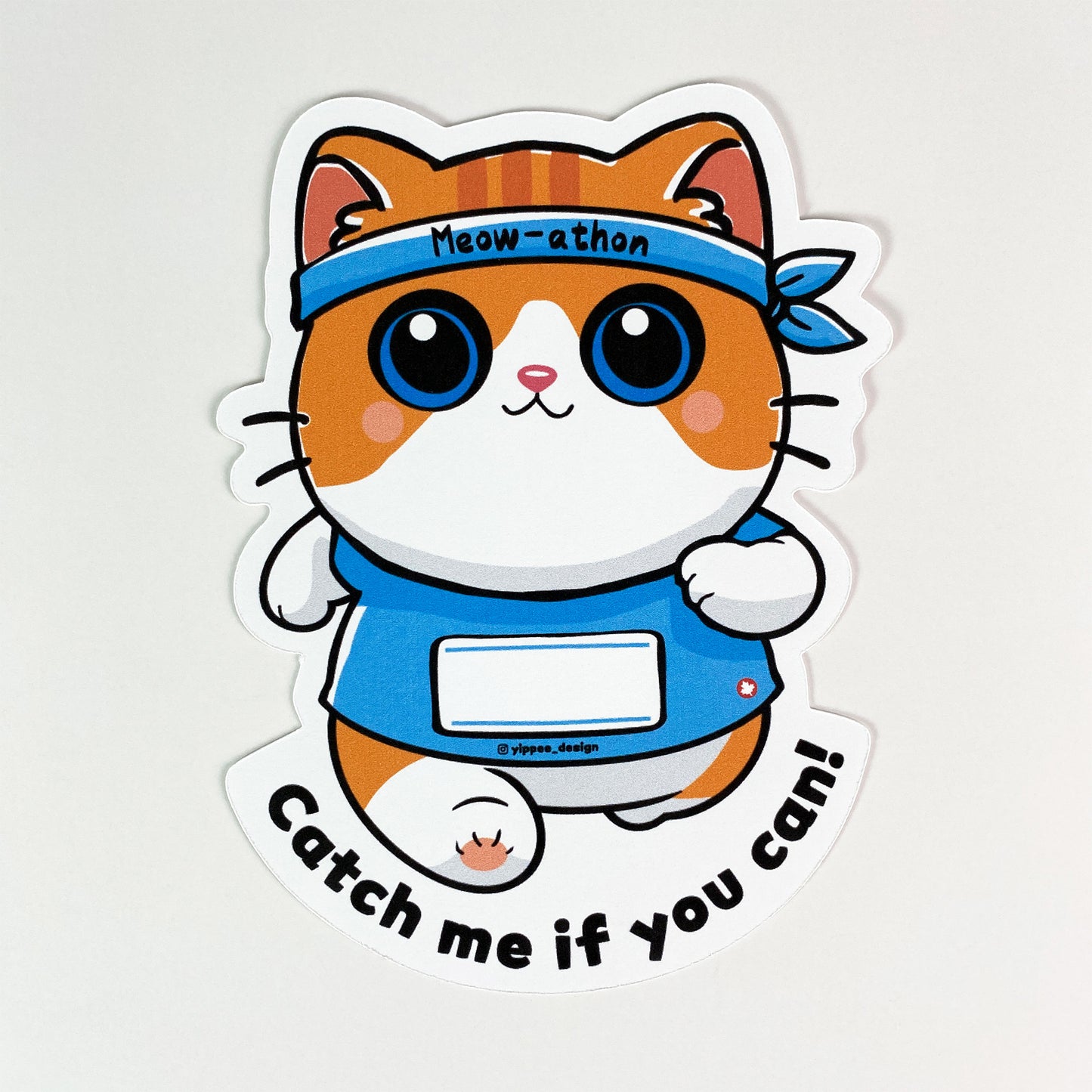 Meow-athon – Personalized Postcard