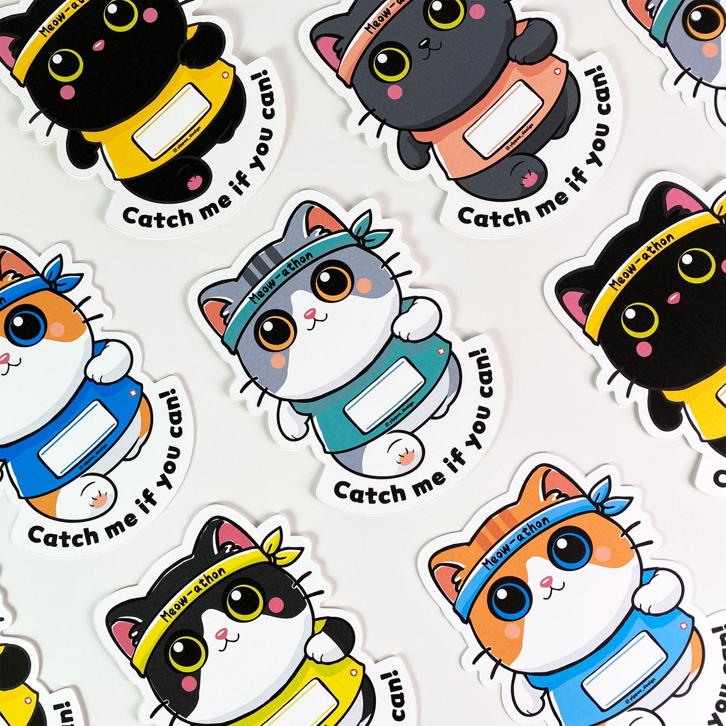Meow-athon – Personalized Postcard
