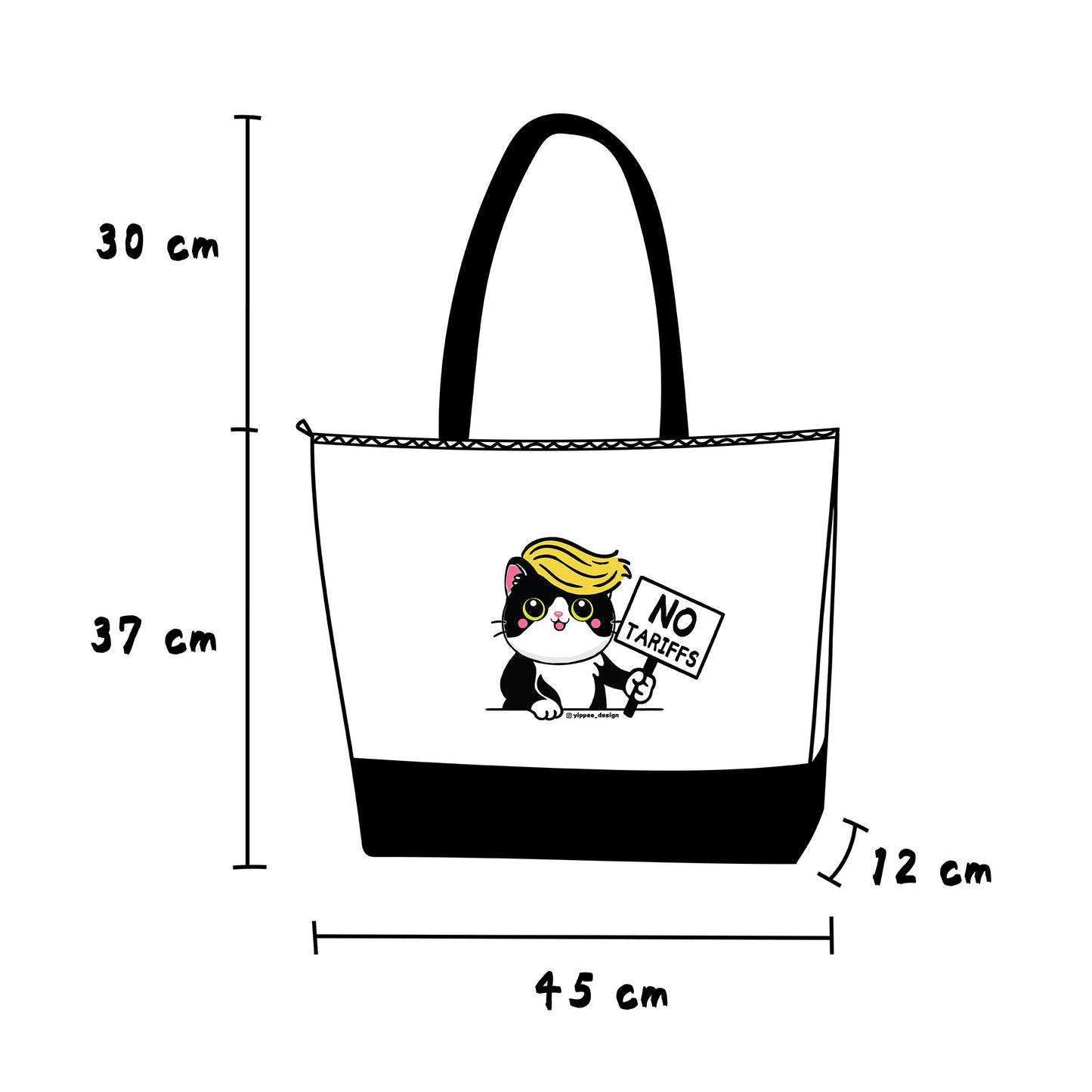 No Tariffs Tote Bags, Tote-Ally Prepared