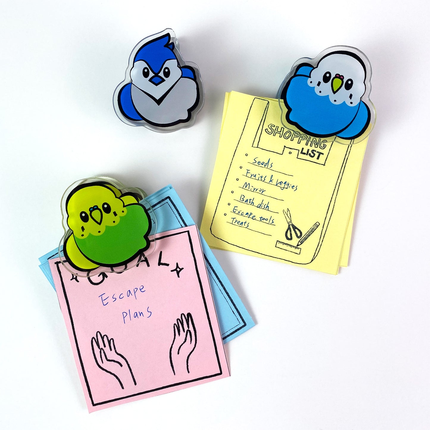 Blue Jay Acrylic Clips