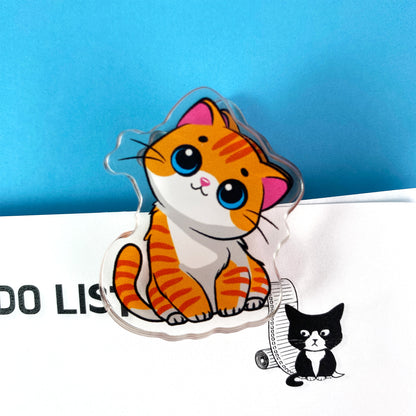 Head Tilt Activated Acrylic Clips