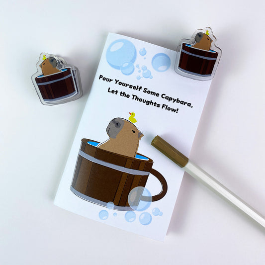 Capybara Hot Tub Acrylic Clips