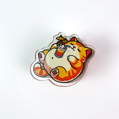 Chill Cat Acrylic Clips