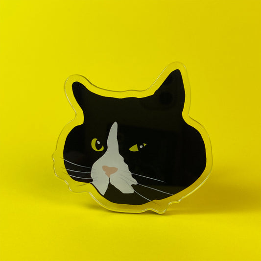 Tuxedo Cat Mobile Grip