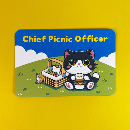 Chief Picnic Officer – Postcard