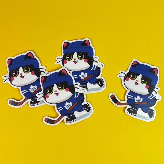 Toronto Meowple Leafs – Hockey Cat Sticker