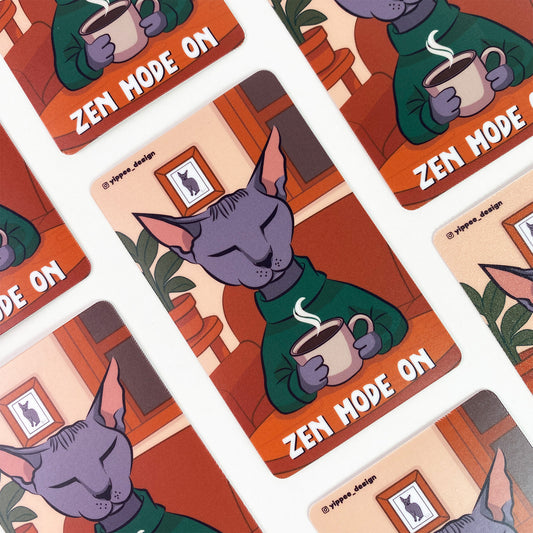 Zen Mode On – Sticker