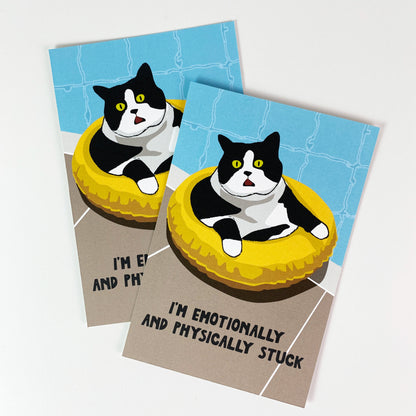 Emotionally and Physically Stuck – Postcard