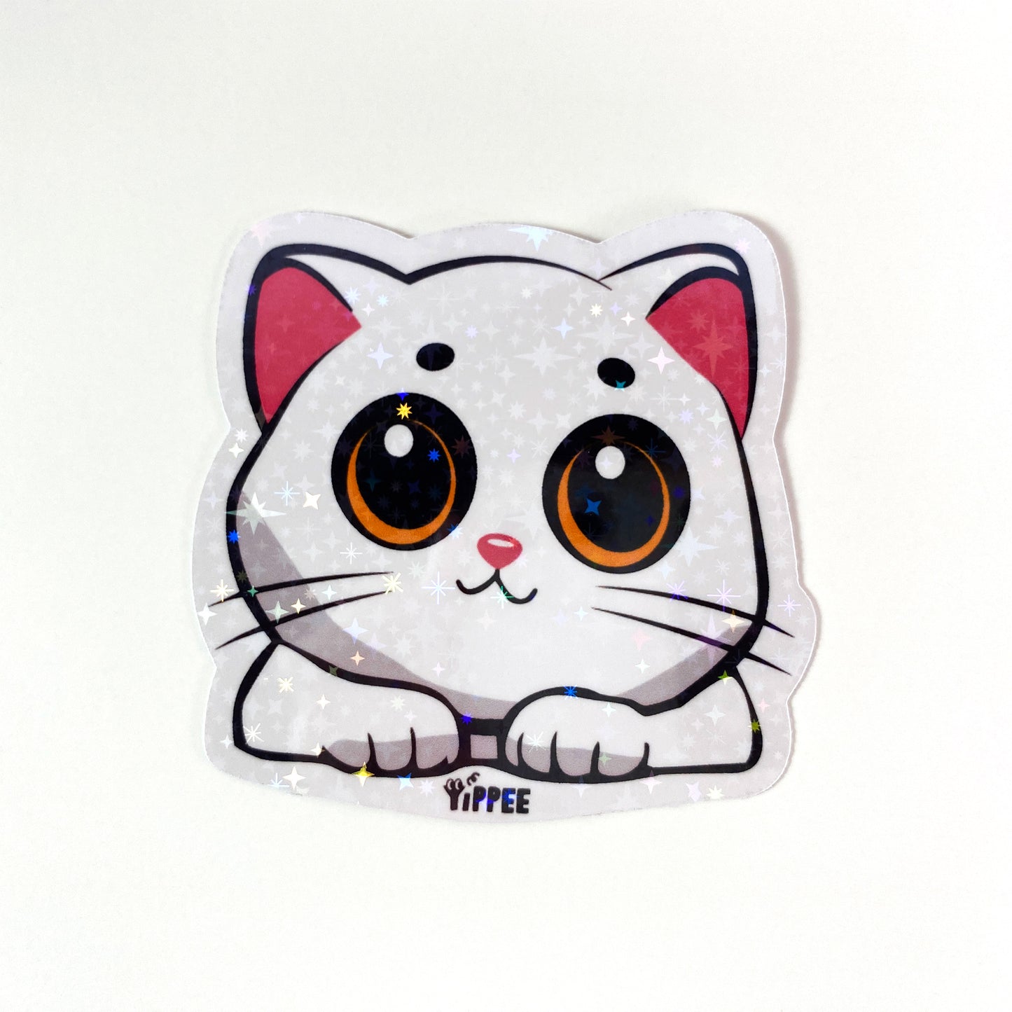 Big-Eyed Purrfection Sticker